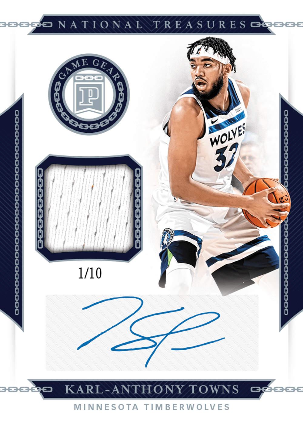 2019 Panini National Treasures Basketball Bc Game Gear