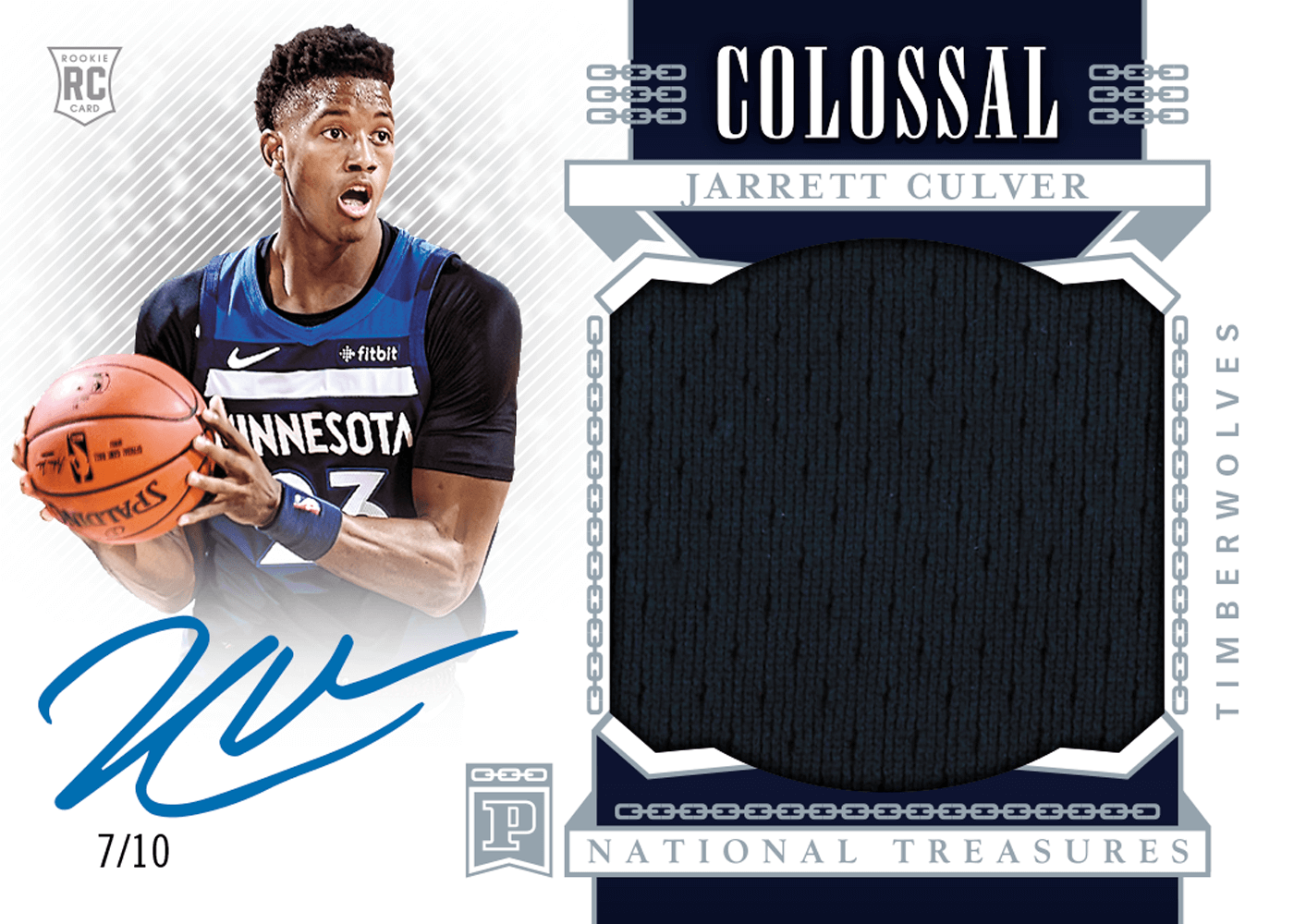 2019 Panini National Treasures Basketball Bc Colossal Material