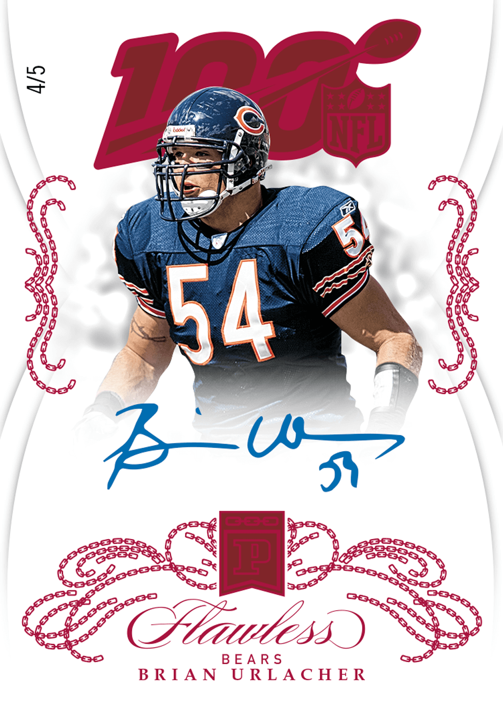 brian urlacher autographed football