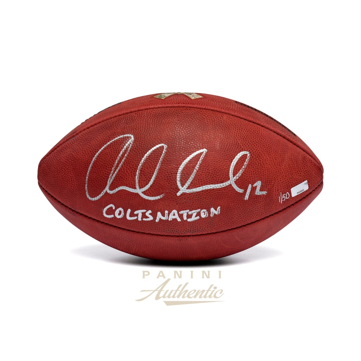 andrew luck signed football
