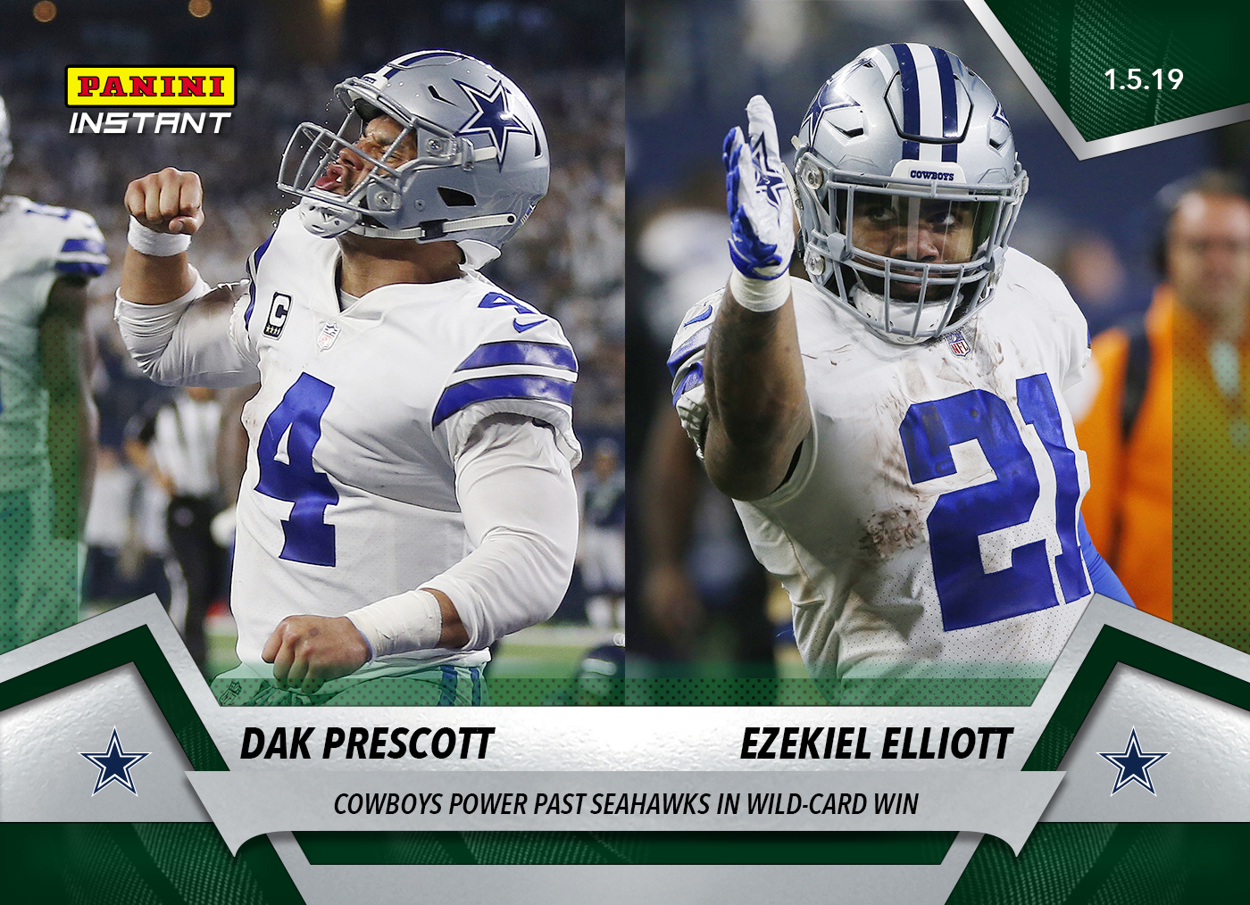 Dak Prescott Ezekiel Elliott 2018 Panini Instant Nfl 370