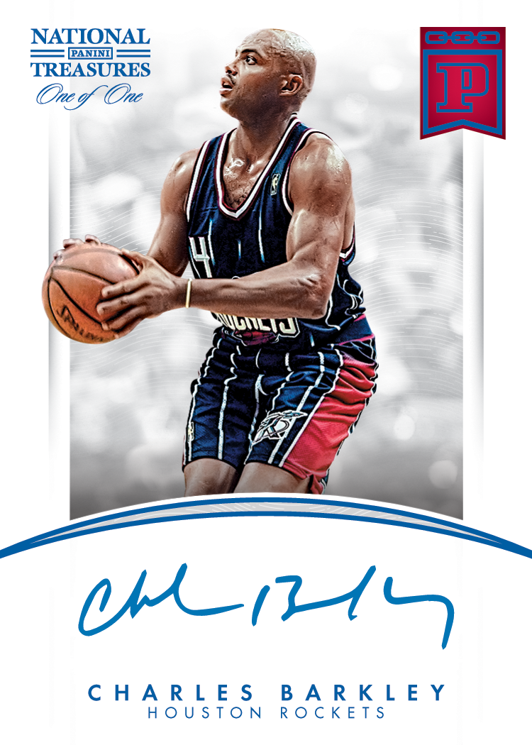 2019 Panini National Treasures Blockchain Charles Barkley 1 1