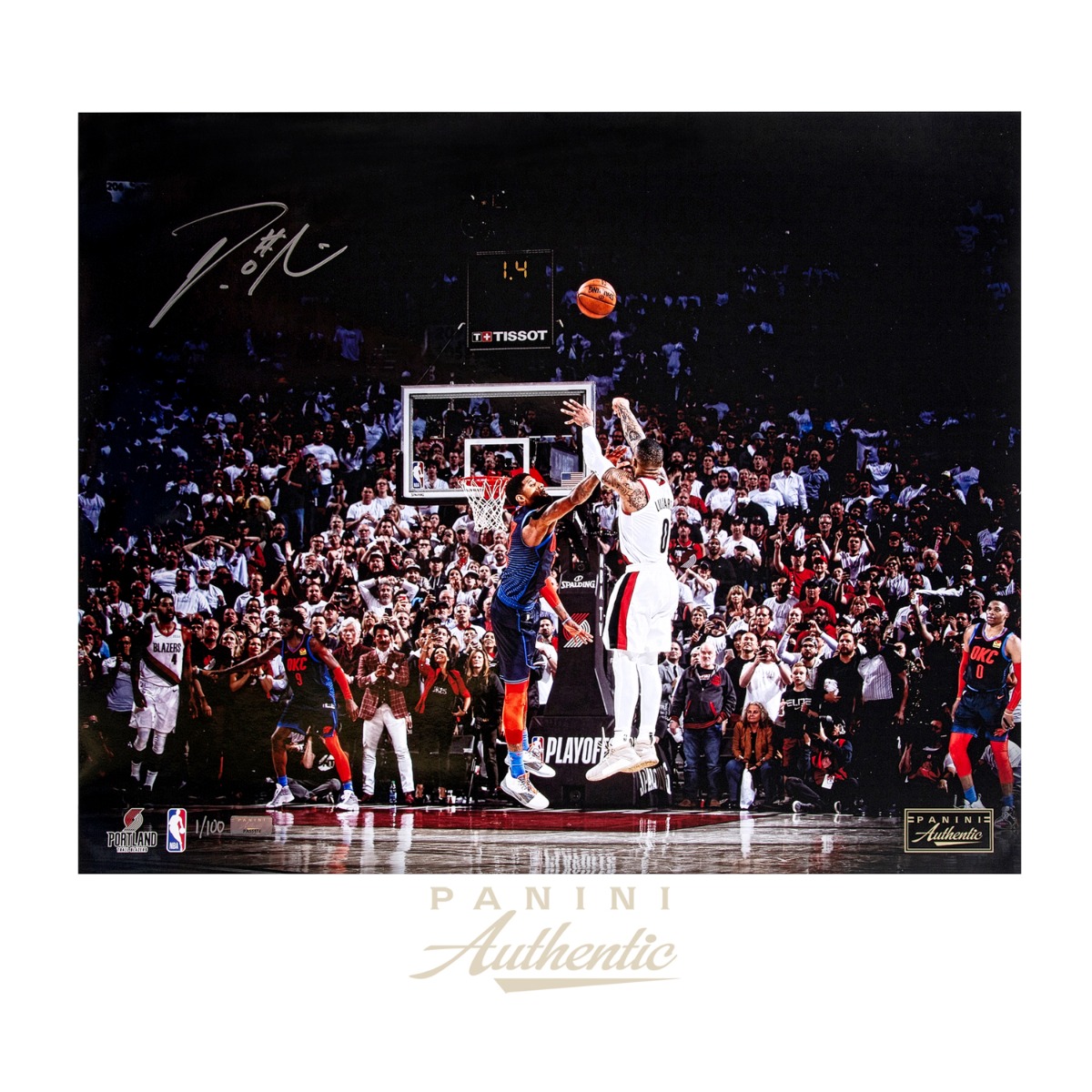 damian lillard autographed basketball