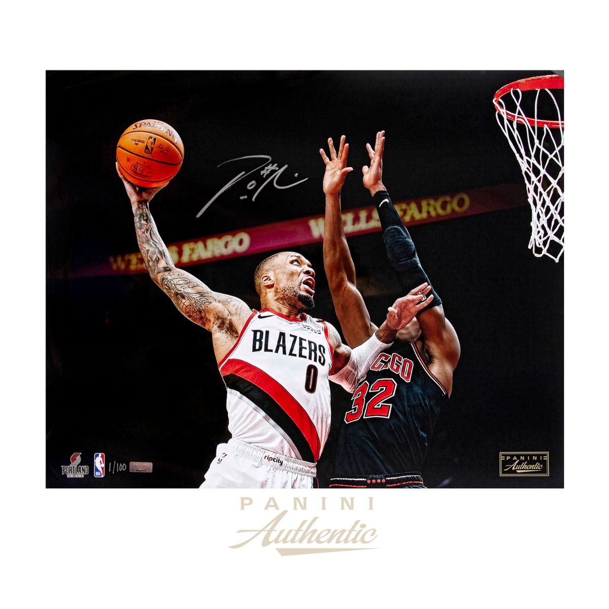 damian lillard autographed basketball