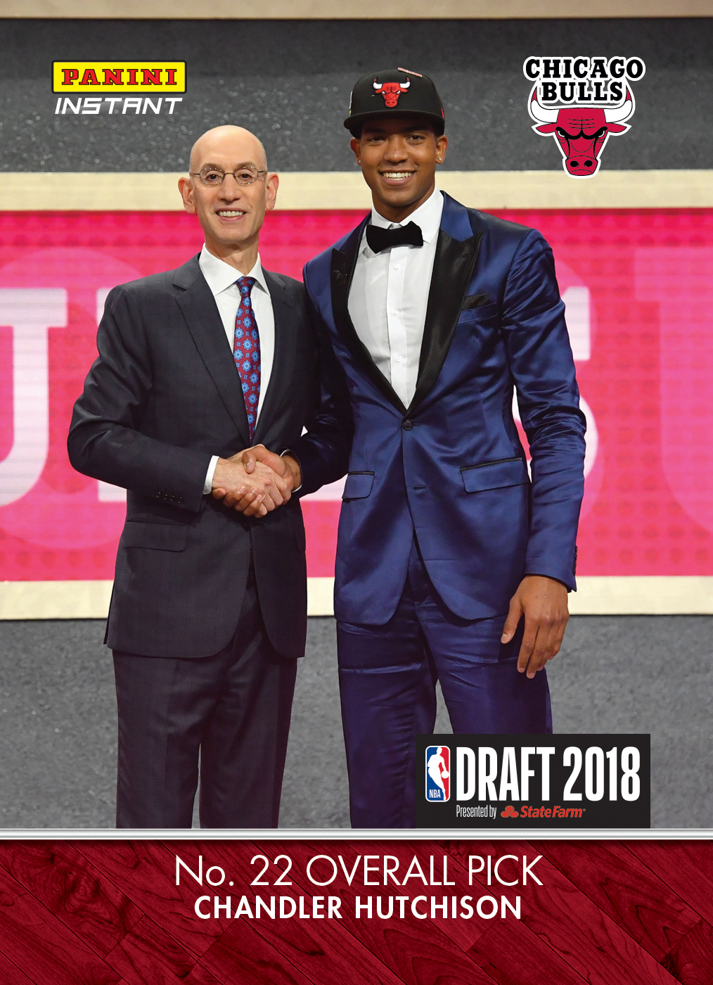 Chandler Hutchison 2018 19 Panini Instant Nba Draft Night Green 1 10 June 20
